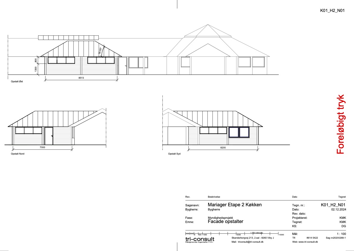 Facade opstalter 30 grader tag