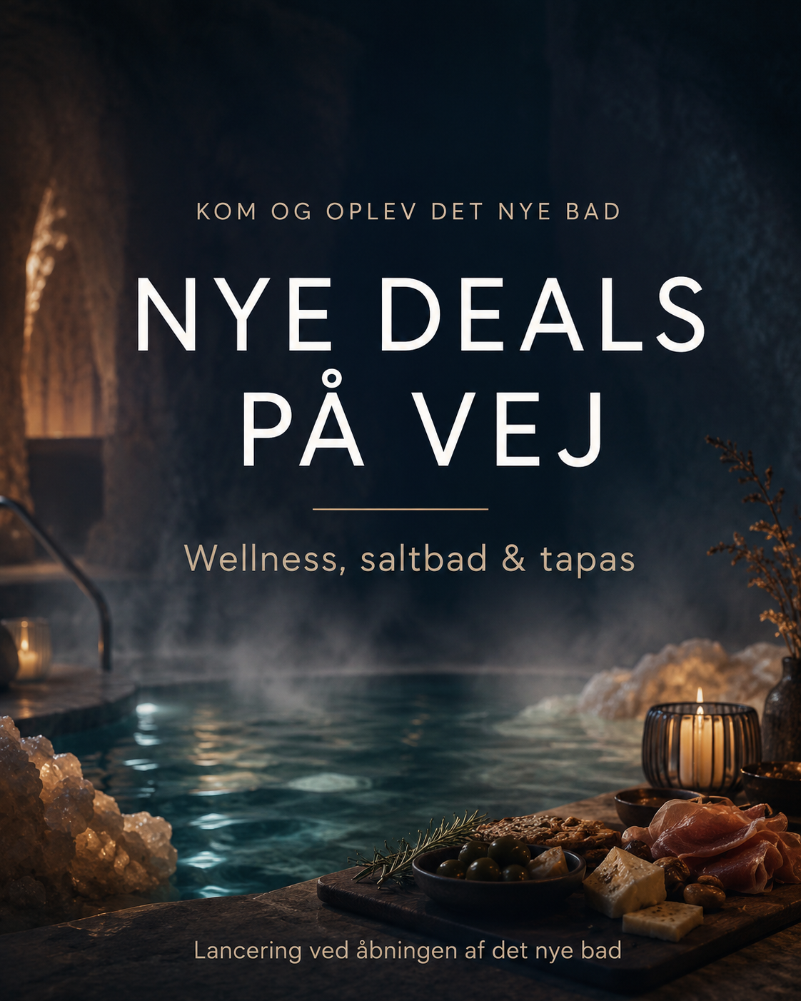 badende gæster i saltbad